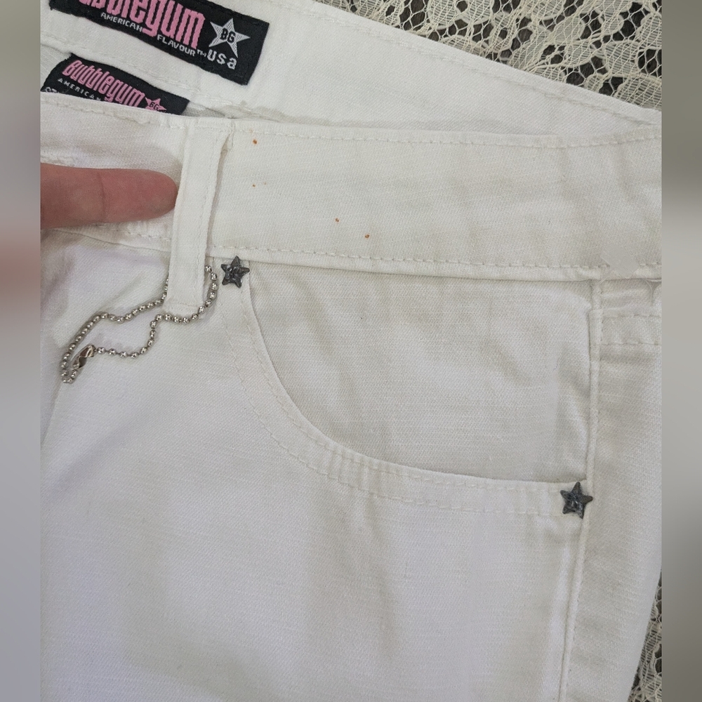 Bubblegum Y2K Embroidered Flare Leg Jeans - Picture 8 of 16